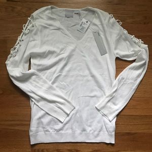White Long Sleeve Sweater